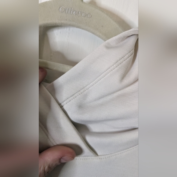 Athleta White Criss Cross Back Hoodie Sweatshirt L - Picture 3 of 11